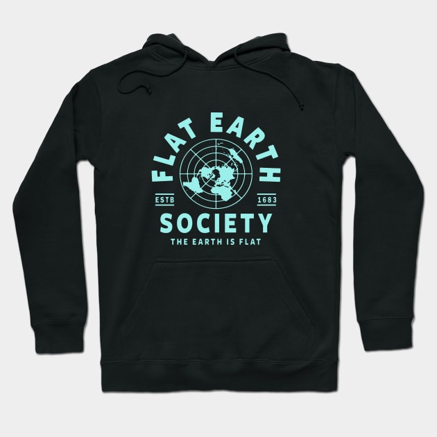 Flat Earth Merchandise Hoodie by silvifernandes